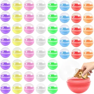 CHmiss 100Pcs Kleine Plastikkugeln zum Befüllen,Kugeln Durchsichtige Kunststoffkugeln,Acryl Füller Kugeln,für Partys, Hochzeiten für Befüllbare Weihnachtskugeln,Kaugummiautomat Kinderparty