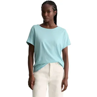 Marc O'Polo Marc OߴPolo DENIM aus Organic Cotton", Damen, T-Shirt Bio-Baumwolle relaxed fit, Türkis (Blue fog, L - L