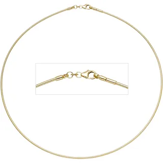 Halsreif JOBO Halsketten Gr. Gelbgold 333, Länge: 42 cm, goldfarben (gelbgold 333) Damen Halsketten 333 Gold 42 cm 1,5 mm
