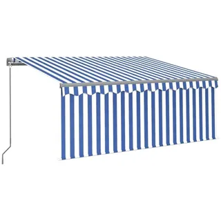 furnicato Markise 250 cm blau/weiß