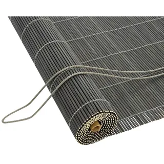 vidaXL Bambusrollo 160 x 160 cm Bambus/Grau