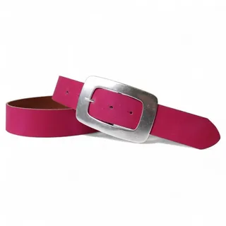 FRONHOFER Taillengürtel Damen Rindleder breit (1-St) große Schnalle, fürs Kleid rosa Körperumfang 100 cm / Gesamtlänge 115 cm