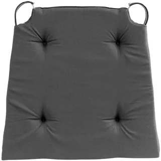 sleepling Stuhlkissen Sitzkissen, für Indoor und Outdoor, mit Klettverschluss, langlebig und abriebfest grau