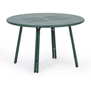 Metall-Bistrotisch VENTO, Durchmesser 80 cm, für den Außenbereich, grün