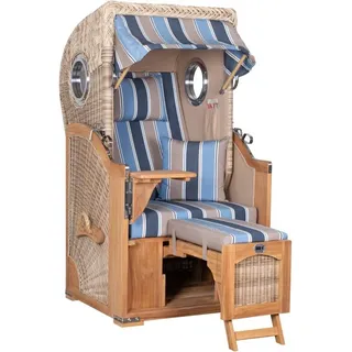 Strandkorb Düne Single Bullauge Teak PE Shell Dessin 580