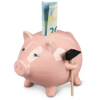 Geldgeschenke Sparbüchse Spardose Schwein mit Hammer -nicht zum Öffnen