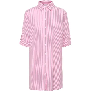 St Tropez Kleid Midikleid Fandango Pink/Weiß M