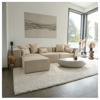 HOME DELUXE Sofa Modulares Sofa VERONA, 4 Teile beige