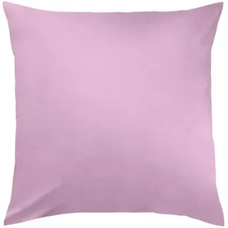 Traumschlaf Uni Mako-Satin Kissenbezüge Doppelpack 2x Kissenbezug 40x40 cm | mauve - lila