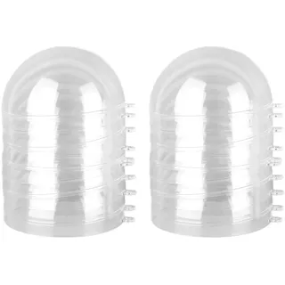 10 Cm Durchsichtige Weihnachtskugeln, Hohe Transparenz, Sicherer Kunststoff, Aufhängeloch, Diy-baumschmuck, Befüllbare Ornamente, 3er-set, Festliche Dekoration.