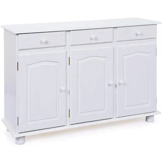 Interlink Sideboard 130 x 87 x 43 cm Weiß