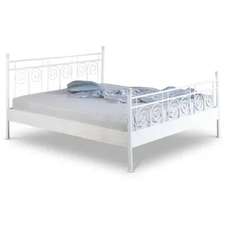 BED BOX Metallbett, Weiß, Kupfer, Metall, 100x200 cm, Schlafzimmer, Betten, Metallbetten