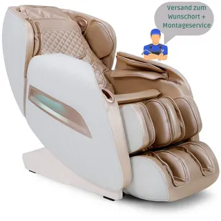 NAIPO Massagesessel Shiatsu Zero-Gravity Massagestuhl, Wärmetherapie, 3D Surround-Sound, USB, Bluetooth, Award Winner