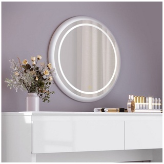 autolock Kosmetikspiegel Schminkspiegel,Runder Kosmetikspiegel,LED-Spiegel,Wandspiegel, Make-up-Spiegel,Touch-Steuerung Spiegel mit LED Beleuchtung weiß