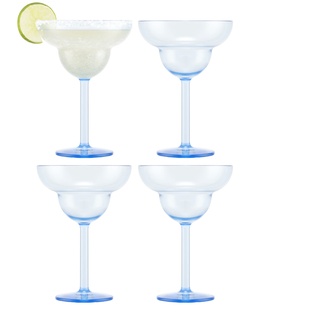 OKTETT 4 Margarita-Gläser aus resistenten und wiederverwendbarem Kunststoff, 0,25l
