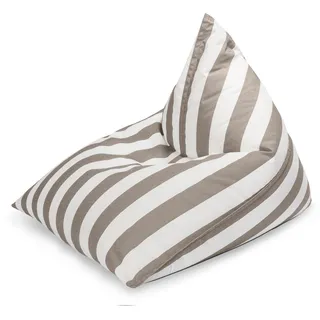 Magma Heimtex Sitting Point Sitzsack Calypso Santorin 300, Taupe Streifen-Muster