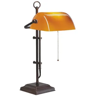 Bankerlampe Schreibtischlampe Berliner Messing Antik W2-99co A