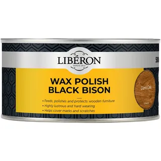 LIBERON BBPWDO500 Bison Bison Paste Wax 500 ml, Dunkle Eiche