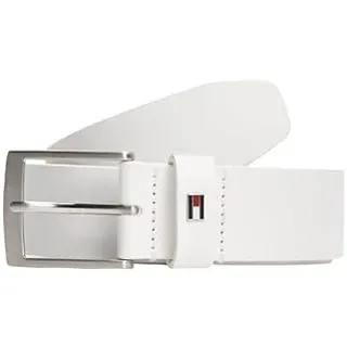 Tommy Hilfiger Gürtel Leder 3,5 cm breit weiß 120