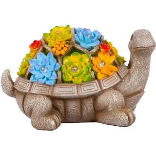 Gadgy Solar Gartenleuchte mit Schildkröten-Design – Wetterfeste Solarlampe für Außen – Deko Licht für Garten, Terrasse & Balkon – Nachhaltige LED Außenbeleuchtung