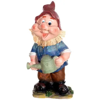 BIRENDY Dekofigur Zwerg, Gartenzwerg XXL Gartenwichtel NF13102 Groß 41cm Gartenfigur