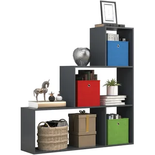VCM Dubila Raumteiler 117 x 29 x 123 cm Anthrazit