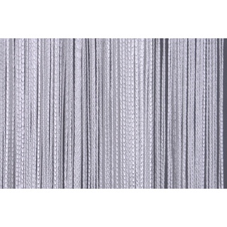 arsuita Fadenvorhang BxH 90 x 250cm | Fadenstore: weiß mit Tunneldurchzug in der Höhe kürzbar