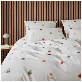 ELEGANTE Teddy Flanell Weiß 135 x 200 cm + 40 x 80 cm