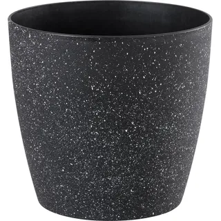 Blumentopf Strend Pro Stone, 28x26 Cm, Schwarz, Stein-effekt