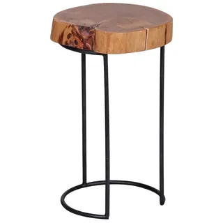 KADIMA DESIGN Akola Beige Akazie 28 x 45 x 28 cm
