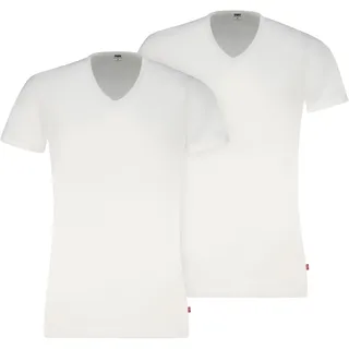 Levi's V-Neck T-Shirt weiß M