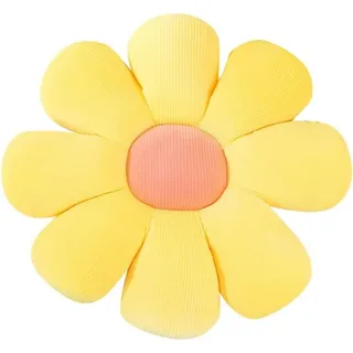 40 Cm Großes Kissen Mit Gelben Gänseblümchen, Süßes Blumen-bodenkissen, Plüsch-dekokissen In Blumenform Für Mädchen, Plüschtiere, Stuhlkissen