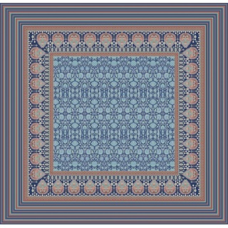 Bassetti MIRA Tischdecke aus 100% Baumwolle, Twill- Gewebe in der Farbe Blau B1, Maße: 110x110 cm - 9326087
