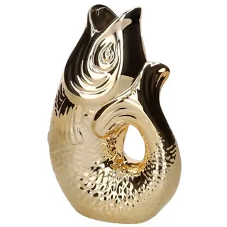Giftcompany Monsieur Carafon Vase/Karaffe Fisch S Gold 1,2l