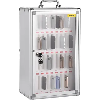 Vevor Aufbewahrungsbox 32 x 20 x 51 cm 1-tlg. silber