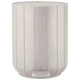 blomus Mülleimer Treteimer -KUA- Abfalleimer, Kosmetikeimer für Badezimmer, mit Pedal, 3L Volumen, Robust, Soft-Close Funktion, Recyceltes Material grau