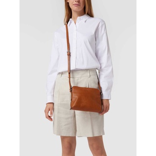 Crossbody Bag in Leder-Optik Modell 'Jane', Cognac, One Size