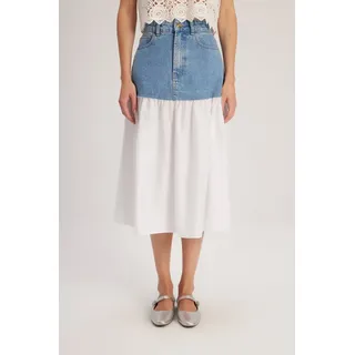 adL Jeansrock weiß M