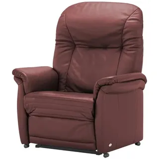 HIMOLLA Sessel 7706 Leder 101 x 112 x 101 cm Rot elektrisch