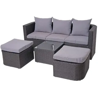 MCW MCW-J37 Garten-Lounge-Set anthrazit/hellgrau