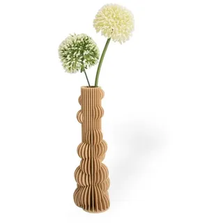 Shapes - Decorations Dekovase Bubble Two - Exclusive by Martin Žampach, Vase, 10 Farben (Einzelmodell, Vase mit Borosilikatglas zur Nutzung mit Wasser), Wasserdicht; Leichte Struktur innerhalb des Materials (Rillung) braun