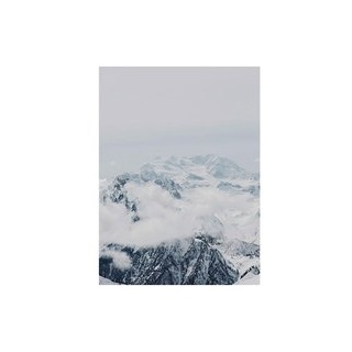 Komar Wandbild Mountains Clouds Berge B/L: ca. 30x40 cm