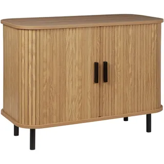Beliani Sideboard 2 Schiebetüren 0 x 0 x 0 cm Braun/Schwarz