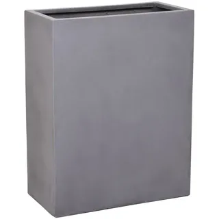 VIVANNO Pflanzkübel Raumteiler Sichtschutz Fiberglas ELEMENTO Beton-Design Grau - 59x30x75