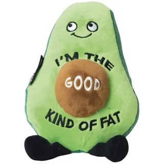 The Source Kuscheltier Punchkins Avocado Kuscheltier mit dem Spruch I'm The Good Kinda Fat