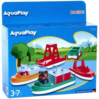 Aquaplay Wasserbahn Outdoor Wasser Spielzeug BoatSet Boote und Zubehör 8700000272