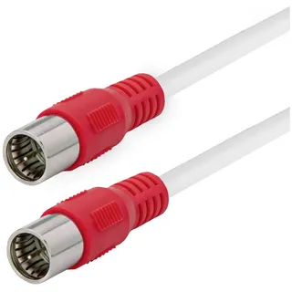 Maxtrack SAT Anschlusskabel 1x F-Stecker 1,50 m Weiß