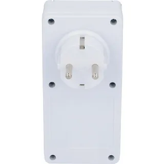 Unitec Zeitschaltuhr Countdown- und Dämmerungsfunktion weiß mechanisch, weiß, IP44