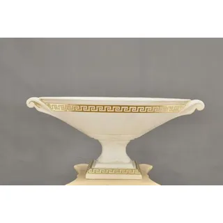 JVmoebel Dekovase Design Obstschale Ellipse Antik Medusa aus Metall, Made in Europa