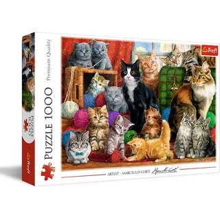 Trefl Puzzles - "1000" - Katzentreffen